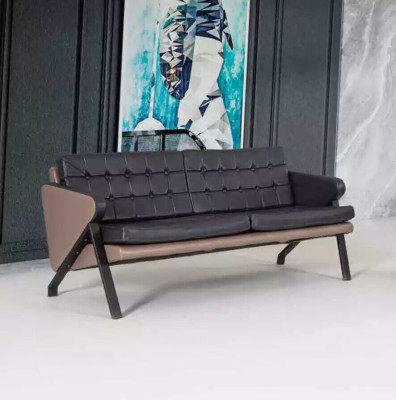 Moderno conjunto de sofás de lujo de dos plazas sillón diseño muebles de trabajo