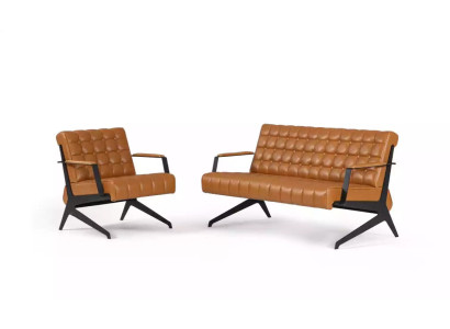 Conjunto de asientos de oficina marrón claro, sillón de dos plazas, conjunto de oficina.