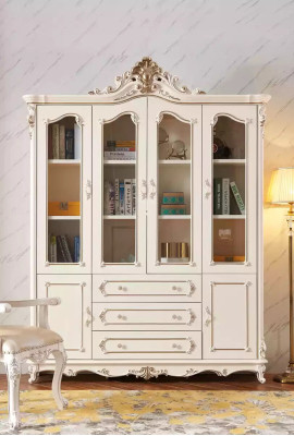 Estantería blanca para salón muebles clásicos de lujo muebles nuevos