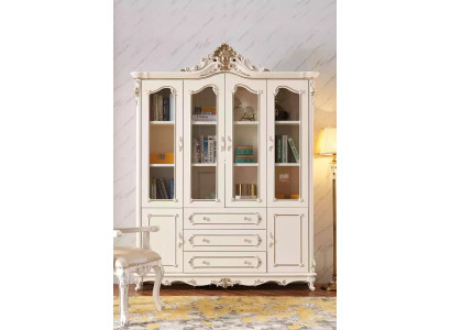 Estantería blanca para salón muebles clásicos de lujo muebles nuevos