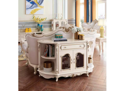 Aparador en la sala de estar muebles clásicos para la decoración interior.