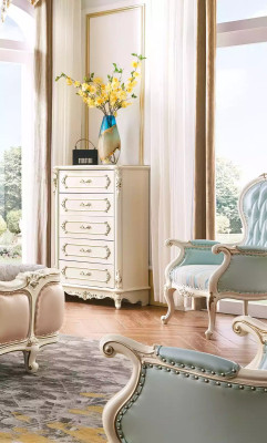 Dormitorio muebles cómoda muebles clásicos nuevos en el interior de la casa