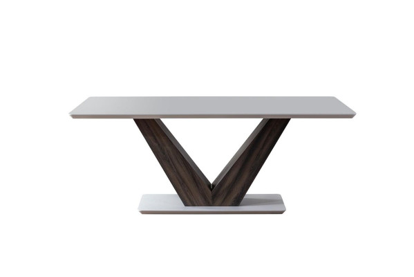 Mesa de comedor de diseñador Muebles modernos en comedor Blanco Exclusivo Novedad