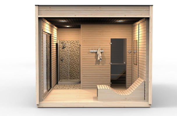 Sauna Sauna seca Sauna de madera Barril de sauna Casa de campo Sauna Jardín Sauna Cabaña