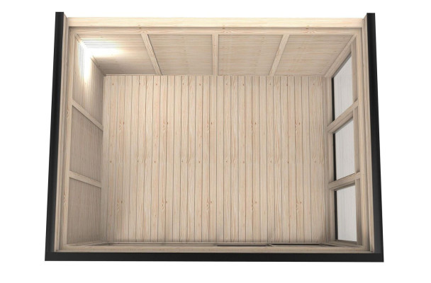 Cabaña de camping casa de madera casa de jardín cabaña de camping casa prefabricada 464cm.