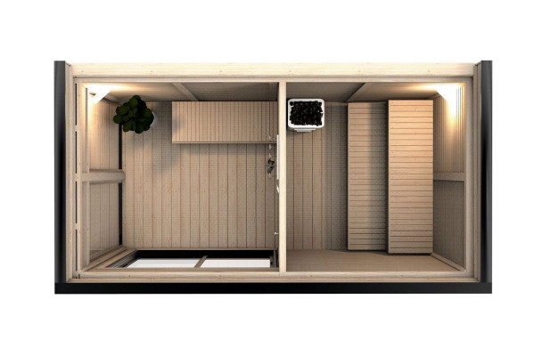 Sauna de madera Sauna seca de madera Woodpro Sauna de jardín Sauna de madera exterior Cabaña de saunas