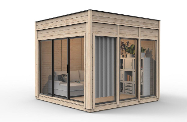 Casa de camping Jardín Casa Casa de madera Casa de vacaciones Cabaña de jardín 354x354x318