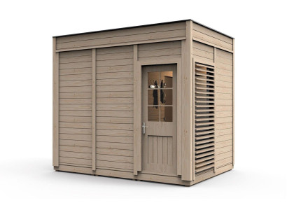 Sauna de madera Woodpro para jardín Sauna de madera al aire libre Saunas secas 345x245x318