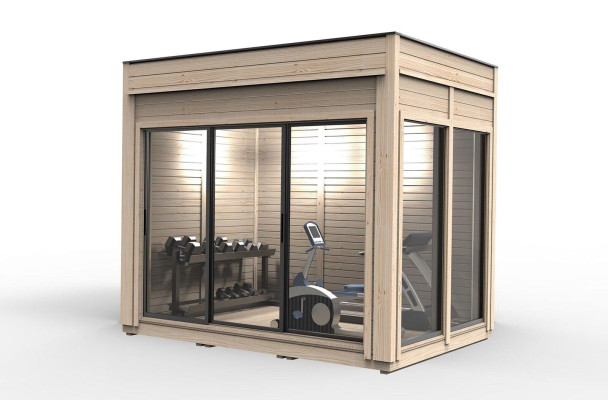 Casa de camping Cabaña de jardín Casa Casa de madera Casa de vacaciones Cabaña Camping 245x245x318