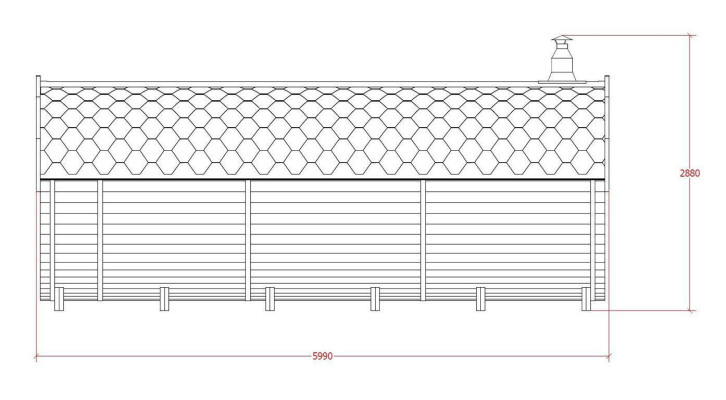 Sauna Saunabarril Sauna de jardín al aire libre 590 x Ø 2,27 m Kit de barril de sauna.