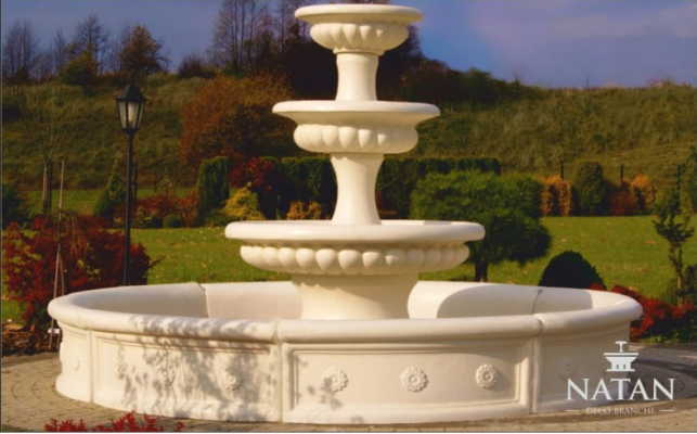 Cuenco para fuente decorativa Escultura Fuente Fuente Jardín Fontana Estanque Nuevo.