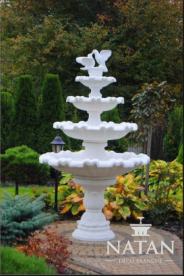 Fuente de jardín estanque fuente de piedra de 213 cm fuente de jardín Fuente Nueva
