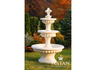 Fuente de jardín estanque fuente 205 cm fuente de piedra fuente de jardín fuente nueva.