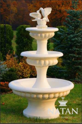 Fuente ornamental Escultura de fuente Fuente Decoración 186 cm Jardín Fuente Estanque Nuevo