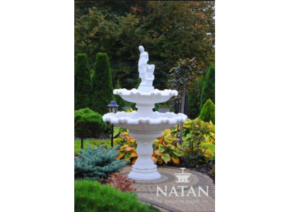 Fuente decorativa con figura para jardín, fuente de estanque, 197 cm.