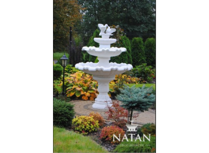 Fuente de jardín estanque fuente de 175 cm fuente de jardín de piedra fuente nueva
