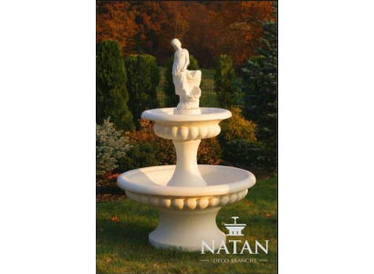 Fuente decorativa de 163 cm con escultura para jardín estanque nueva.