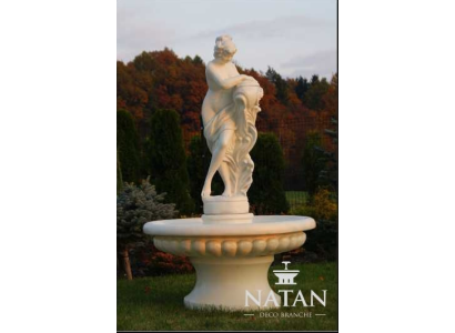 Fuente decorativa con figura de 196 cm, decoración para jardín, estanque.