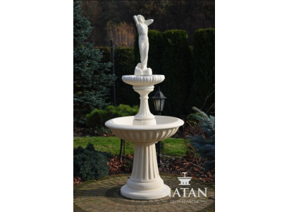Fuente ornamental Springbrunnen 207cm escultura fuente decoración jardín fuente estanque nuevo