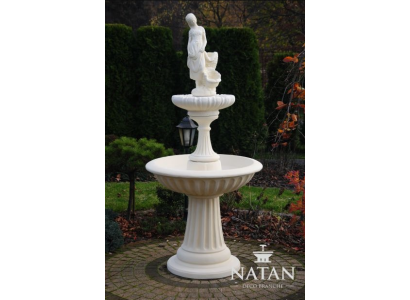 Fuente decorativa escultórica de 197 cm para jardín estanque nueva.