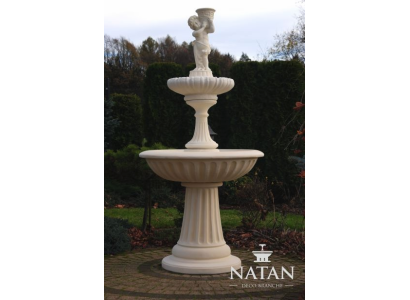 Fuente decorativa ornamental escultura 187 cm fuente decoración jardín fuente estanque nueva.