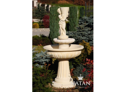 Fuente decorativa de jardín Escultura de fuente Decoración de estanque Nueva 174cm