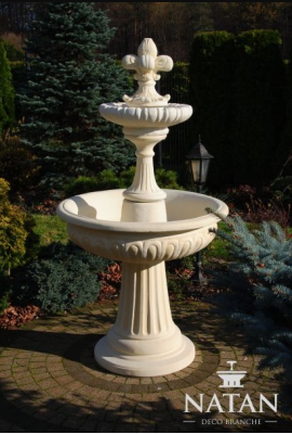 Fuente de jardín estanque fuente 173cm Fuente de piedra Fuente de jardín Fuente Nueva