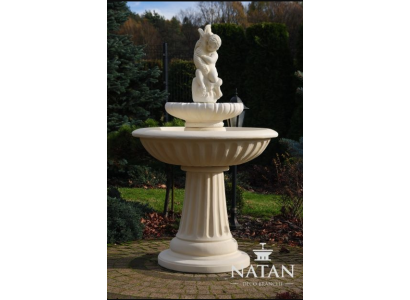 Fuente decorativa Zierbrunnen Springbrunnen 150cm escultura fuente jardín estanque nueva.