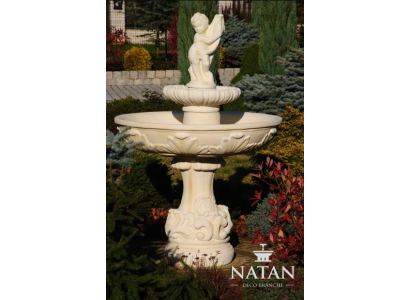 Fuente de jardín estanque fuente 160 cm fuente de piedra fuente de jardín fuente nueva.