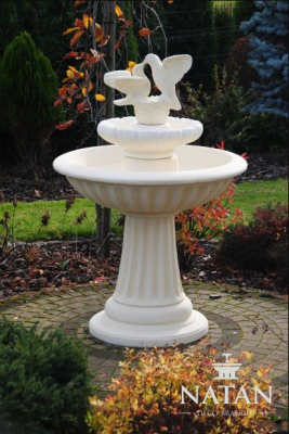 Zierbrunnen Fuente decorativa 136cm Escultura Fuente Decoración Jardín Fuente Estanque Nuevo