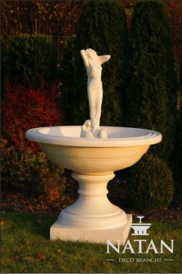 Fuente de agua noble decorativa para la terraza, fuente de jardín, fuente ornamental, nueva.