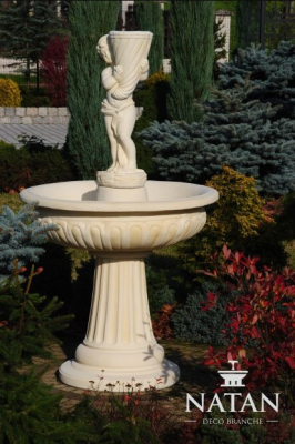 Fuente de jardín estanque fuente 159 cm fuente de piedra jardín fuente fuente nueva