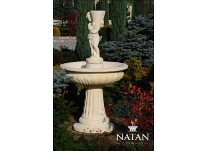 Fuente de jardín estanque fuente 159 cm fuente de piedra jardín fuente fuente nueva