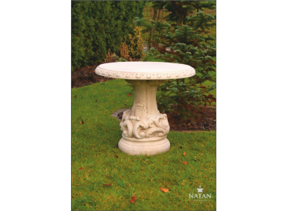 Mesas Estilo Romano Jardín Mesa de Piedra Redonda Muebles de Terraza Decoración de Muebles de Jardín