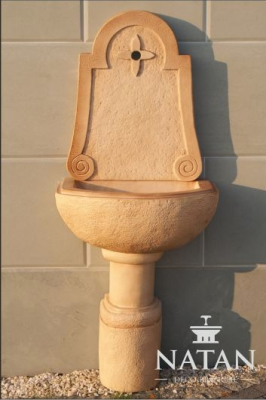 Fuente de pared Lavabo de jardín Lavadero de jardín Fregadero de jardín Lavabo de piedra ALLORA