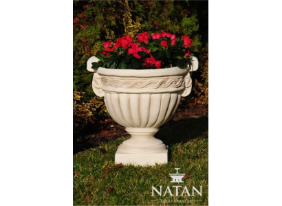 Cesta de flores florero recipiente jardín terraza decoración estatua figuras Alma
