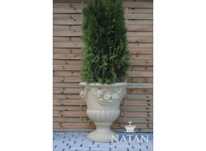 Diseño de maceta de flores Top Pflanz Kübel Gefäß Töpfe Figur Kasten Skulptur PETRA Neu