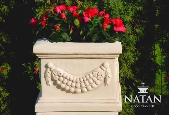 Cesta de flores Caja de flores Recipiente de flores Terraza Decoración Estatua Figuras Jardín