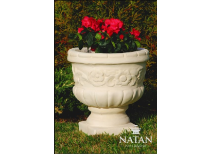 Cesta de flores Florero Recipiente Jardín Terraza Decoración Estatua Figuras Caja