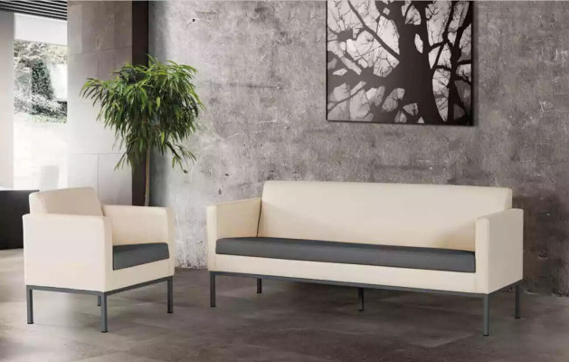 Conjunto de muebles de oficina, conjunto de sala de estar de oficina, juego de sofá de 2 piezas moderno.