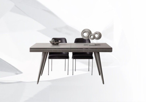 Muebles de comedor Esquina de comedor Mesa de comedor Grupo de comedor Sillas de comedor de 9 piezas Gris.
