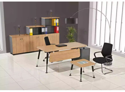 Muebles de madera estudio escritorio archivador mesa de centro set de mesa 3 piezas