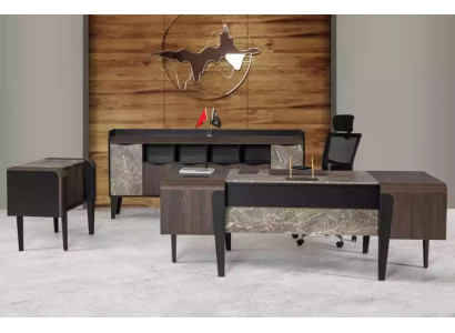 Escritorio de mármol de imitación para muebles de oficina