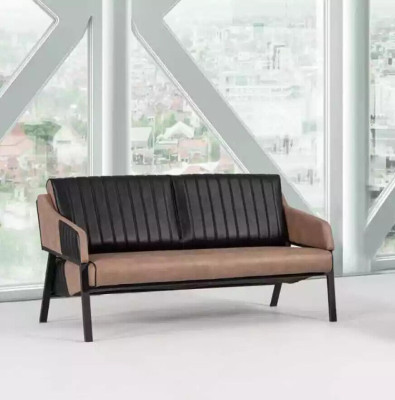 Conjunto de sofás beige de diseñador, sofá de dos plazas, sillón, juego de sofá, tapizado 2+1.
