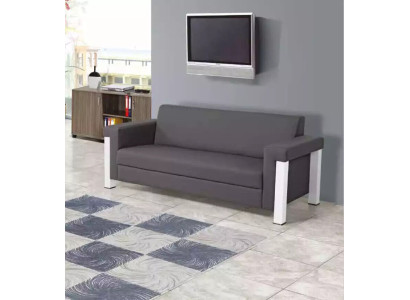 Sofá de 3 plazas para estudio, textil, muebles tapizados de tela, sofá moderno de diseñador.
