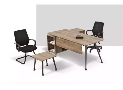 Conjunto de oficina completo Configuración de oficina Escritorios Mesa de centro Diseño
