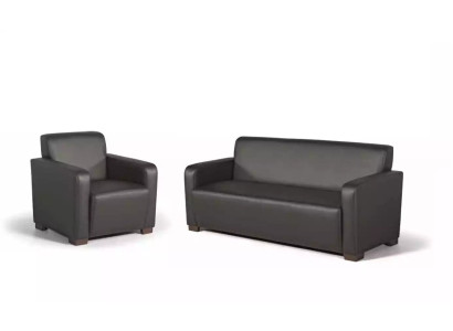 Mobiliario de oficina Sofá de 3 plazas Diseñador Muebles de oficina Telas Moderno