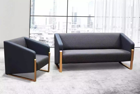 Sofá de 2 plazas muebles de lujo Sofá moderno de diseñador para la oficina de la sala de estar.