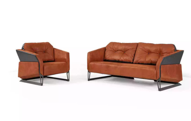 Silla de oficina Muebles de lujo para estudio Muebles de oficina Silla naranja nueva