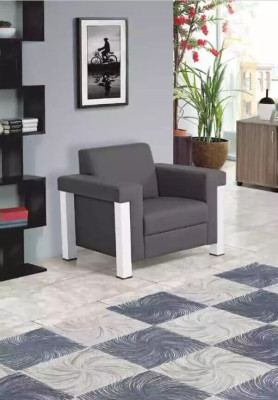 Gris Sillón Mobiliario de oficina Estudio Sillón tapizado Moderno Asiento Mueble